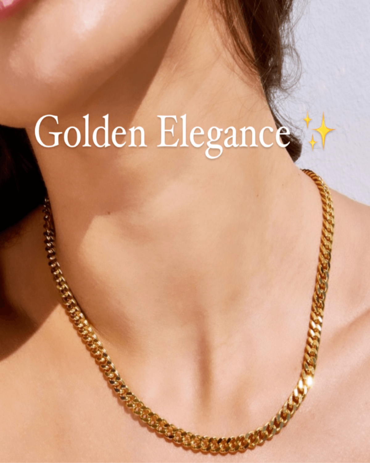 18K Gold Cable Link Chain Necklace - La Madison